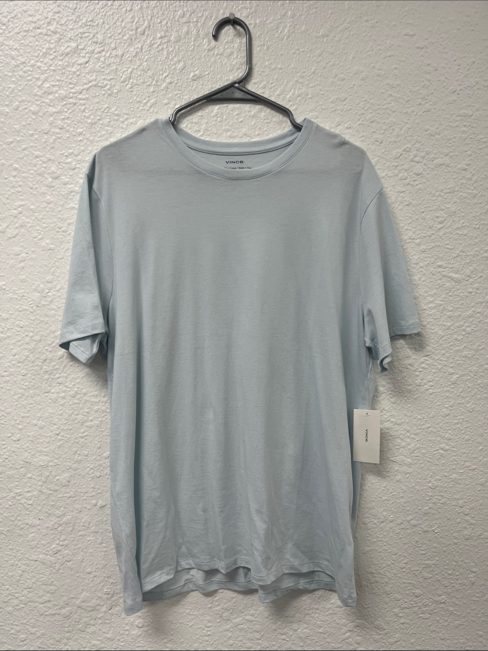 Vince Light Blue Crewneck Short-Sleeve Tee